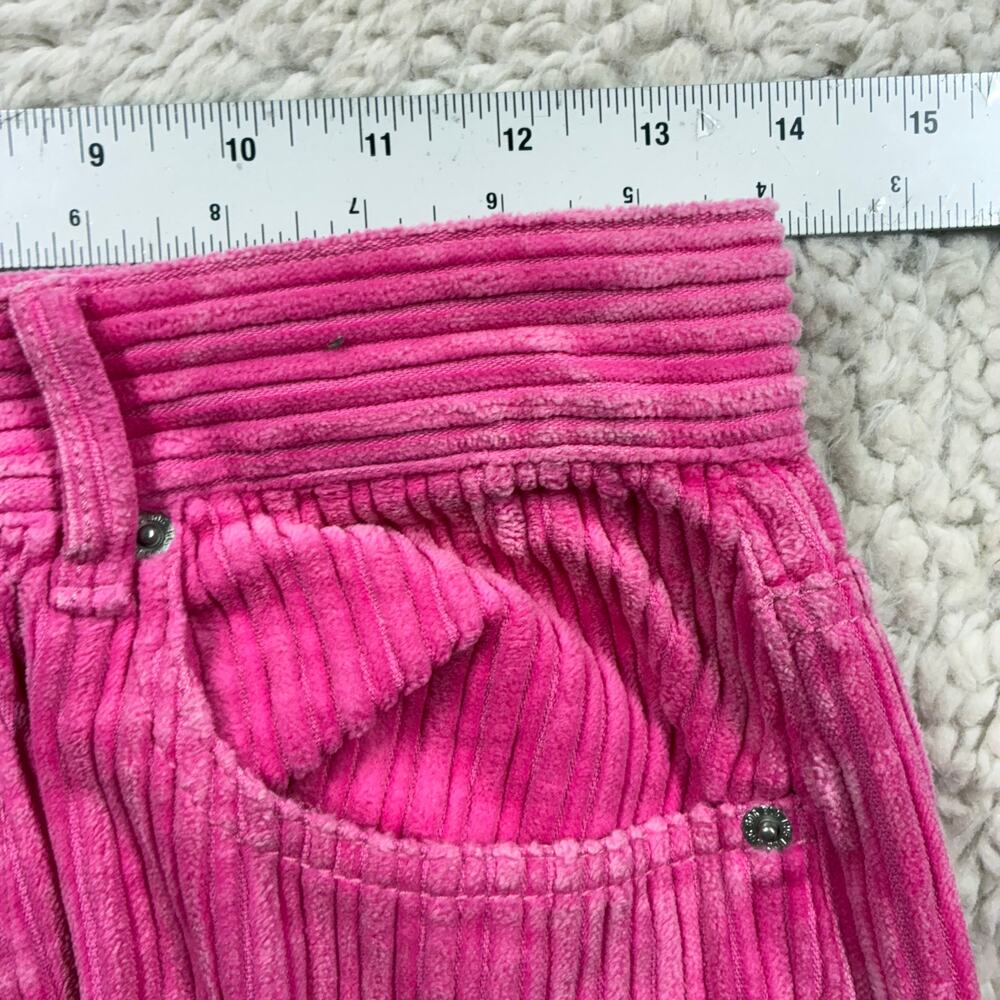 BDG Urban Outfitters Pants 28 Womens Pink High Rise Baggy Corduroy Straight Leg - Picture 5 of 9